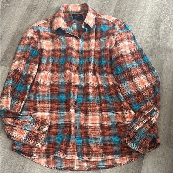 John Lennon Other - John Lennon flannel Casual Button Down Shirt with Classic Plaid Design
